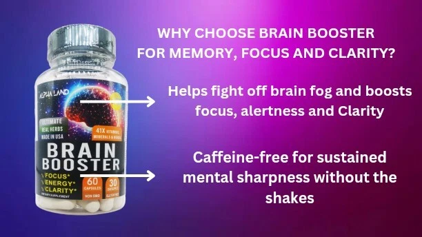 Alpha Land™️ Brain Booster A++ Focus, Energy and Clarity 41-in-1 Supplement