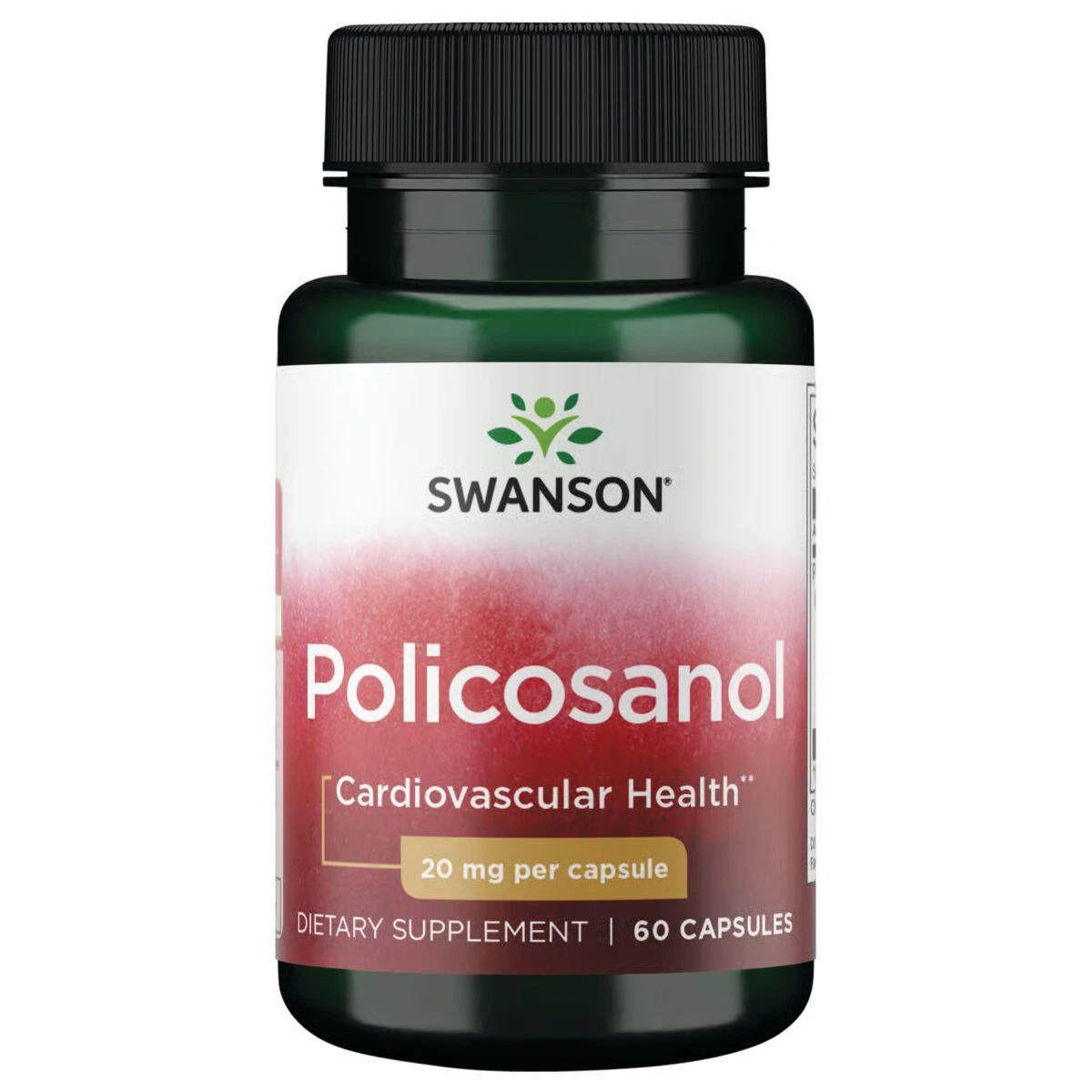 Swanson Policosanol 20 mg 60 Capsules