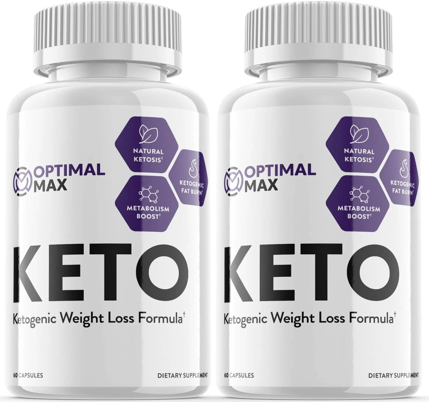 2-Optimal Max Keto Diet Pills,Weight Loss,Fat Burner,Appetite Control Supplement