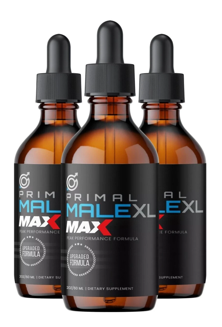 Primal Male XL MAX for Men ED Drops for men BigD Fast Ship ( 3 Pack )