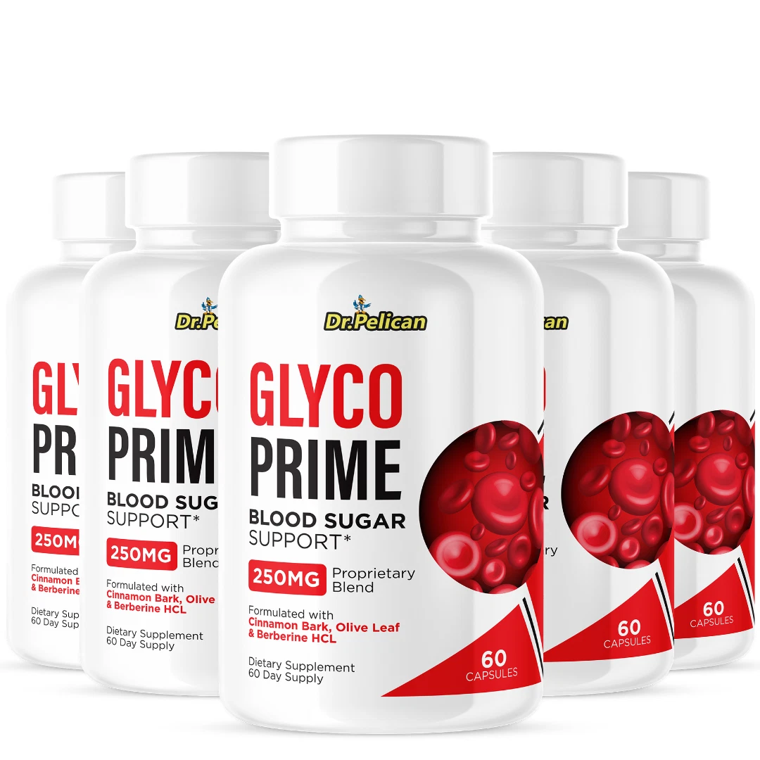 Glyco Prime- Blood Sugar Support- 5 Bottles- 300 Capsules