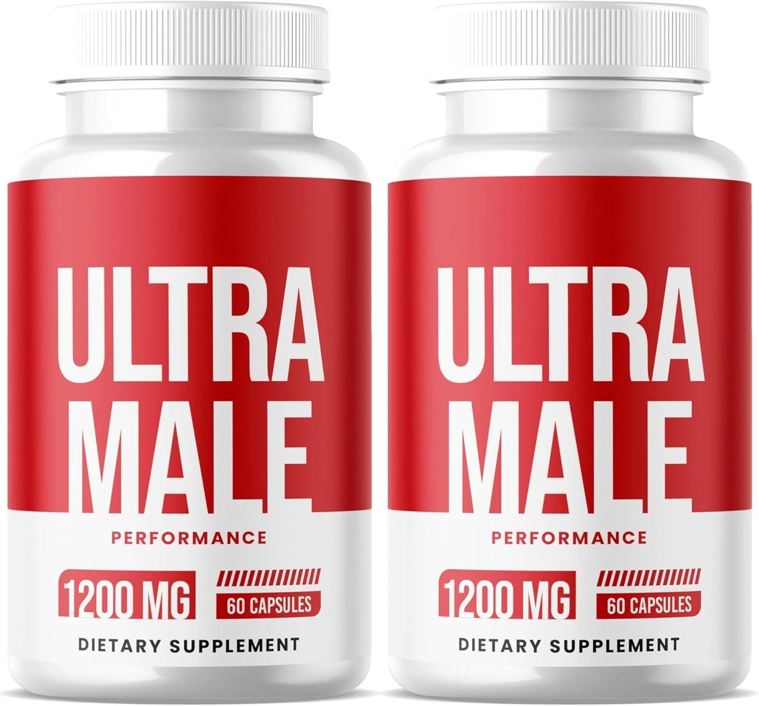 Ultra Male Performance All Natural Formula Supplements ( 120 Capsules ) 2-Pack