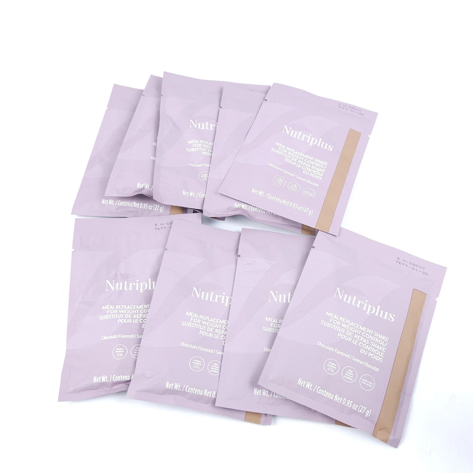 8x FARMASI NUTRIPLUS MEAL REPLACEMENT SHAKE Chocolate. Exp 01/2025