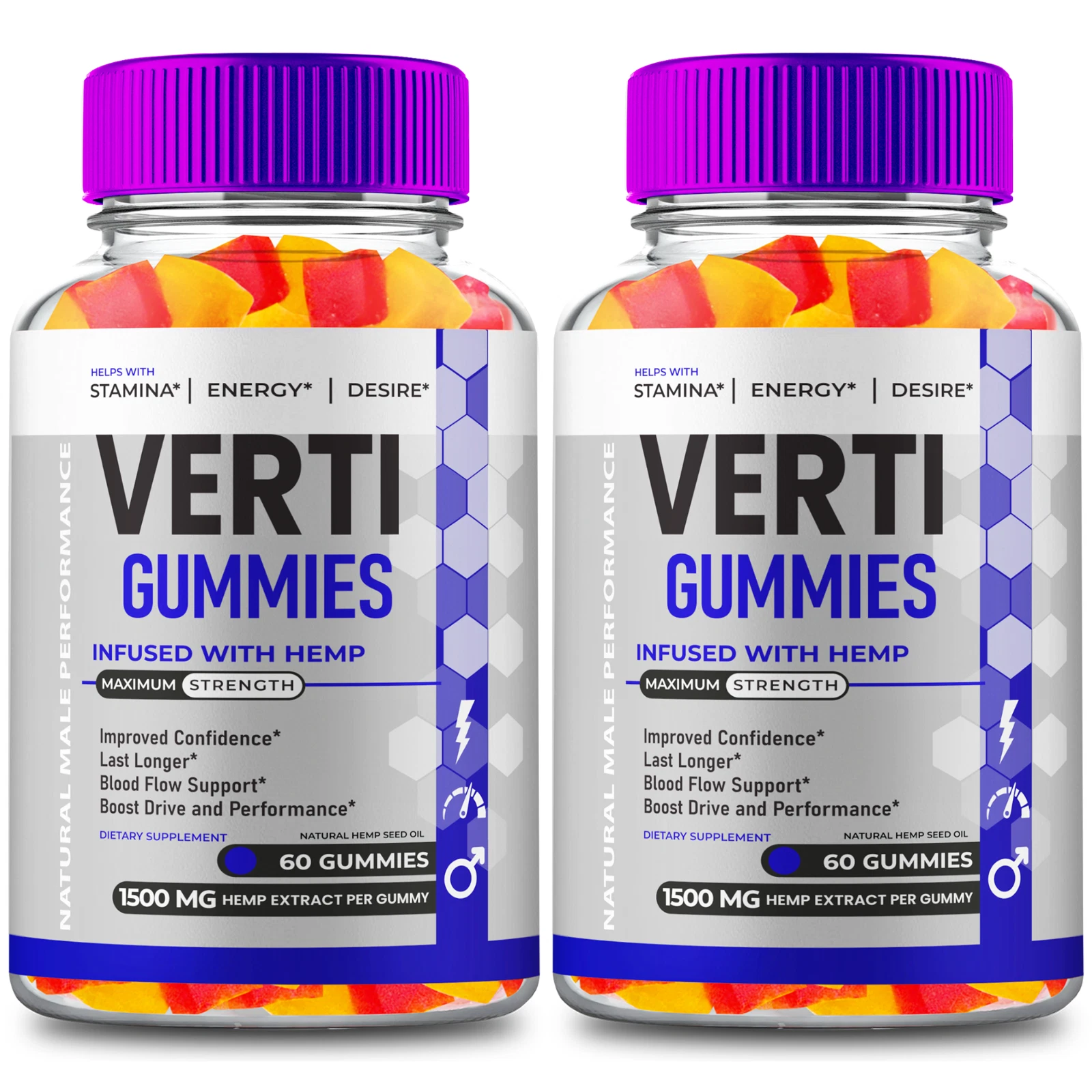 (2 Pack) Verti Gummies - Health and Wellness Support Supplement Gummies