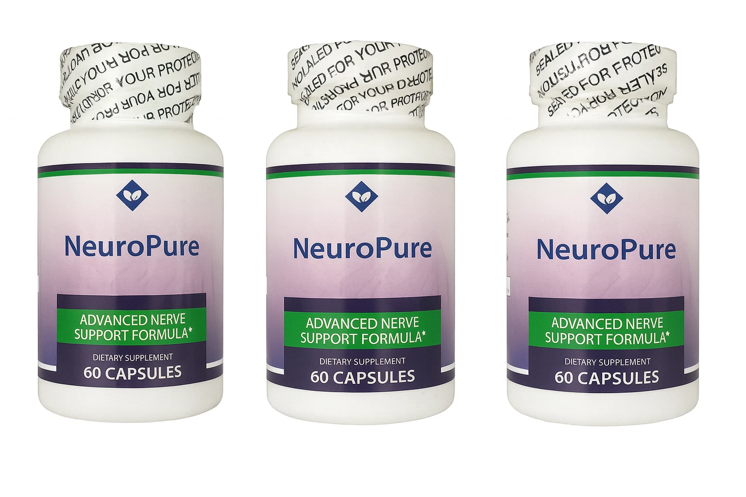 3 Pack of NeuroPure Advanced Health Supplement 180 Capsules Genuine Neuro Pure