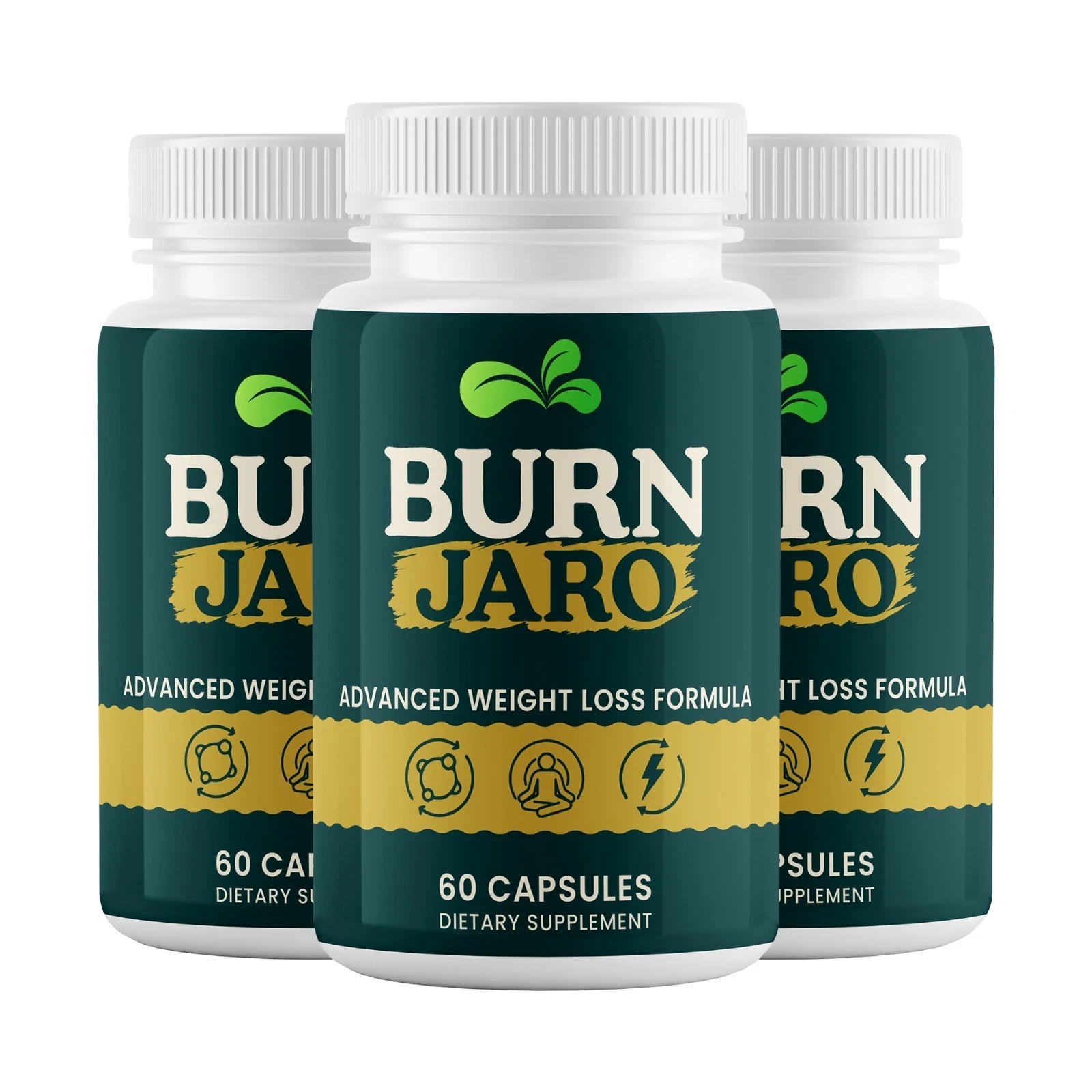 (3 Pack) Burn Jaro for Weight Loss Burn Jaro Fat Burner & Energy 60Ct