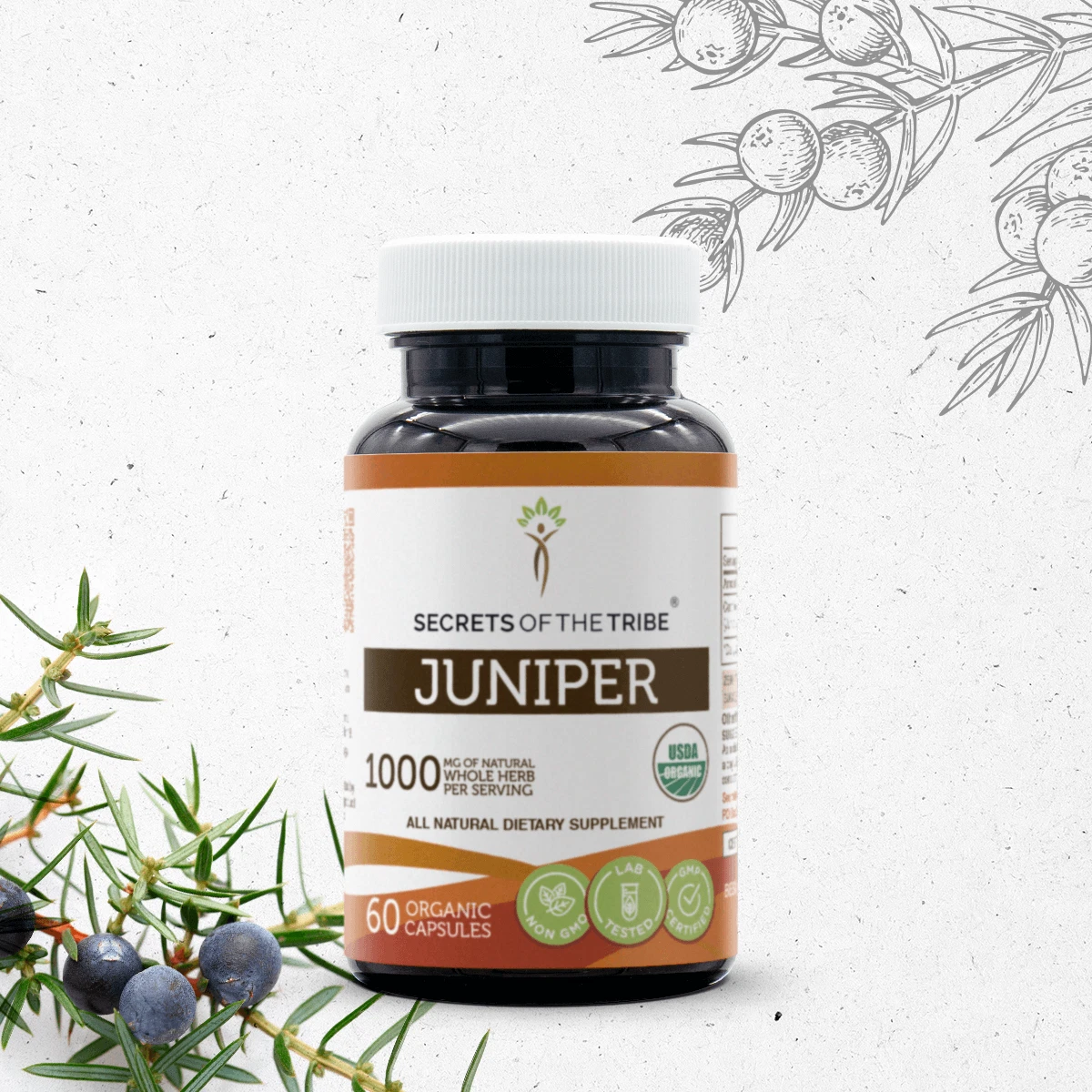 Secrets Of The Tribe Juniper Capsules,500 mg