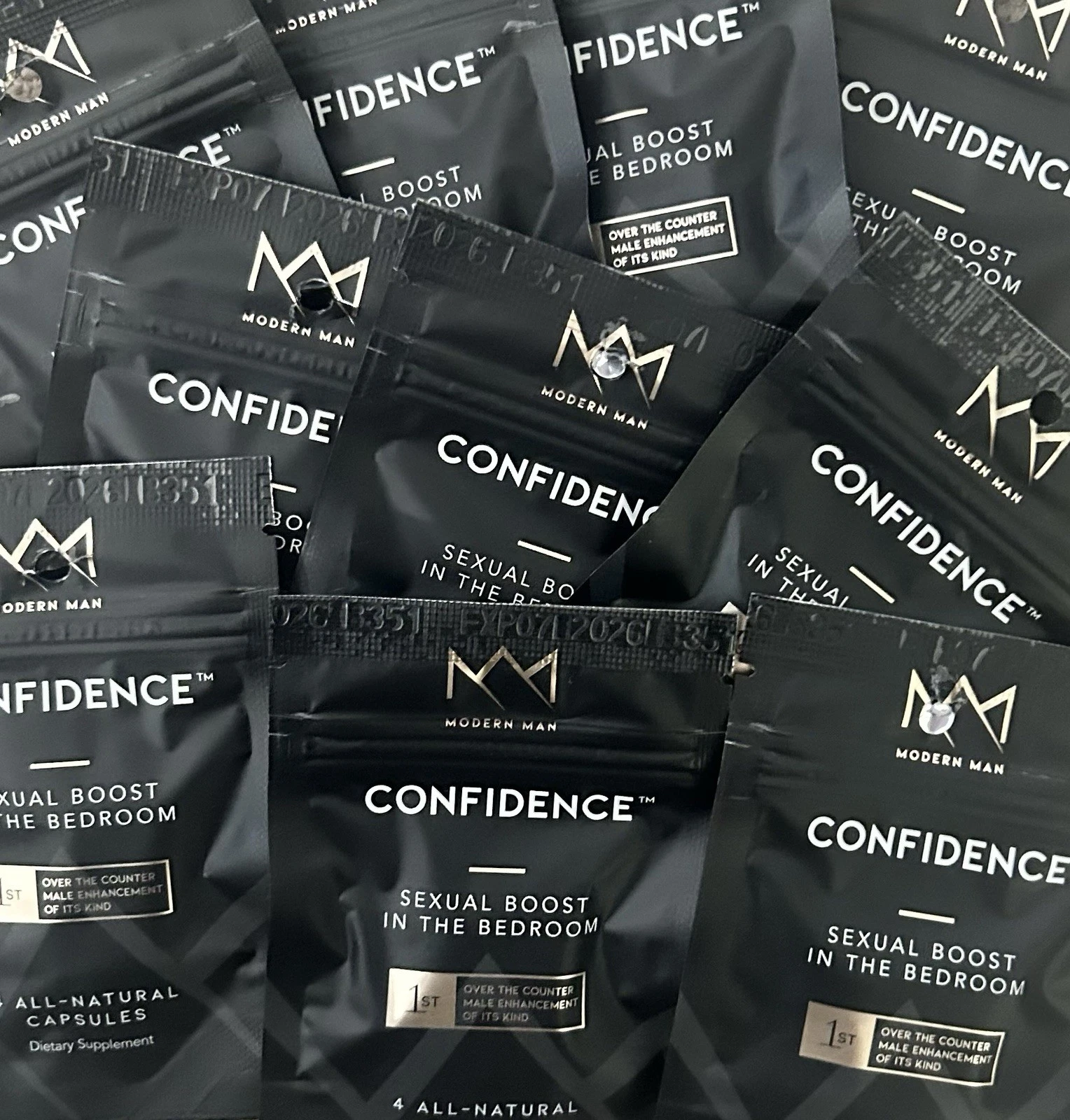 CONFIDENCE-Acting Male Performance Natural Supplement, Made In USA 4 Pills