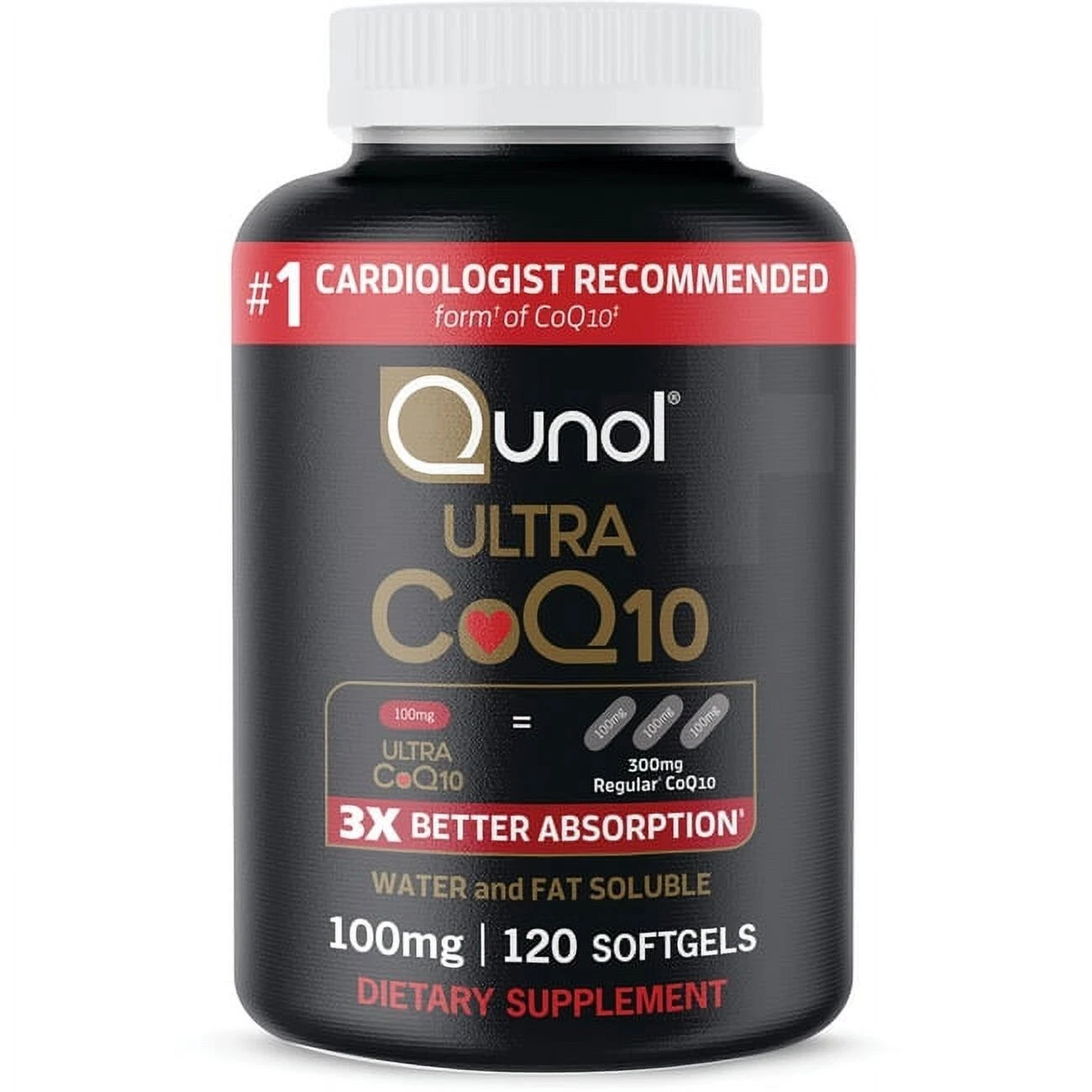 Coq10 100Mg Softgels Ultra Coq10 100Mg 3X Better Absorption Antioxidant 120 Ct