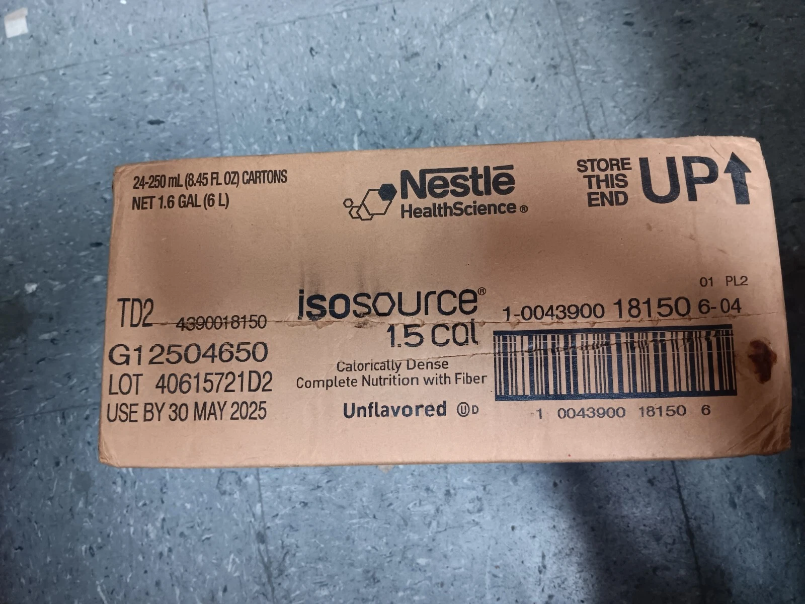 Case (Qty 24)Nestlé Health Science 250 ml cartons Unflavored Calorically Dense