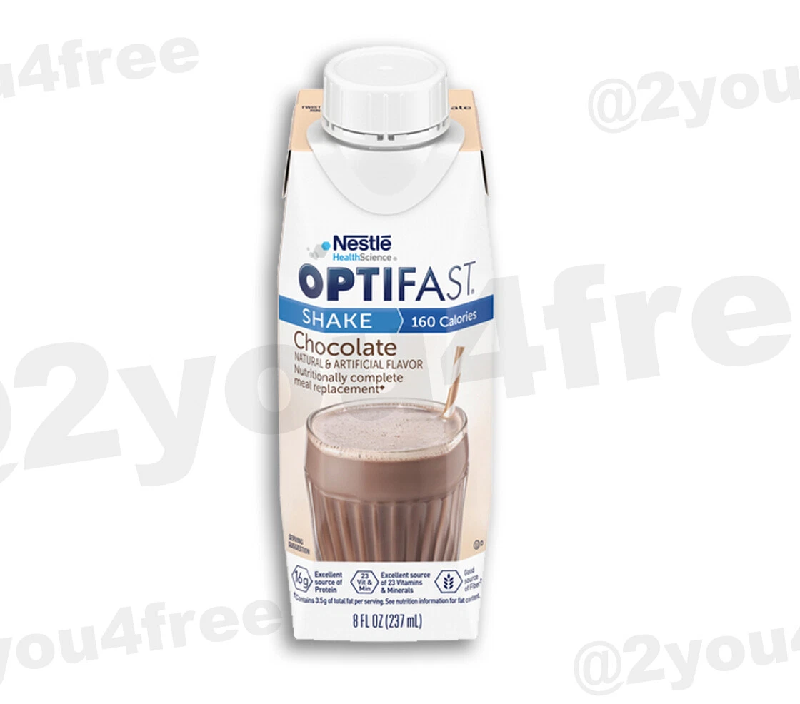 OPTIFAST ® 800 READY TO DRINK SHAKES | CHOCOLATE | NEW RTD BOTTLES W/ TWIST CAPS