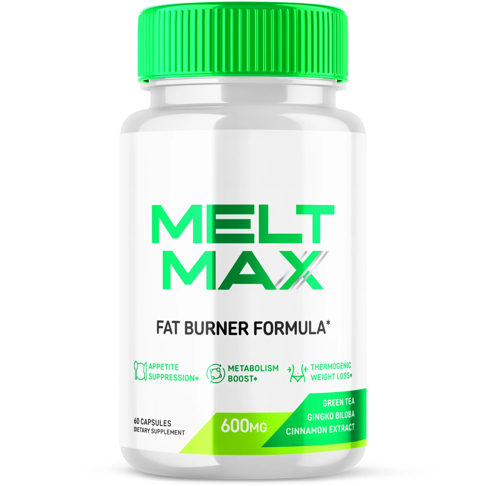 Melt Max Advanced Burner Formula Natural Energy and Fitness Support 60 Capsules