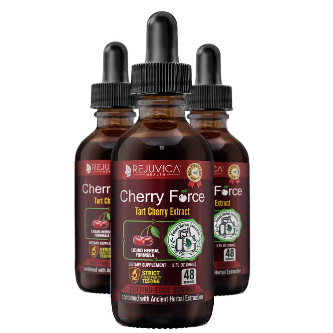 Cherry Force - Advanced Tart Cherry Extract - Real Tart Cherries - 3 Pack