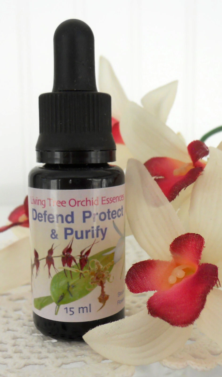 Living Tree Orchid Essences DEFEND PROTECT & PURIFY 15 ml 1/2 oz Acts on Chakra