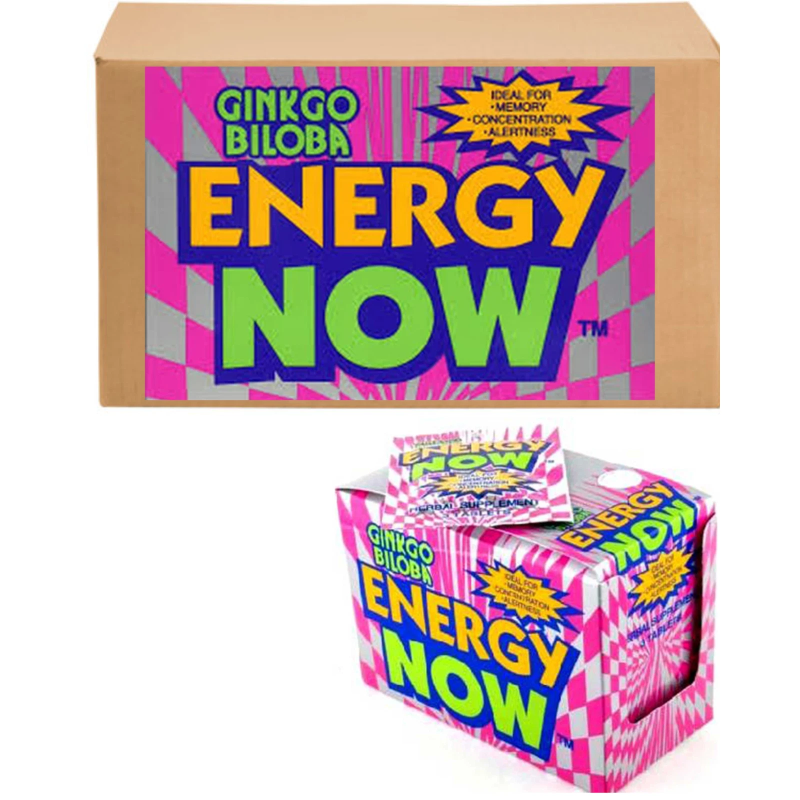 ENERGY NOW GINKGO 3 Tablets Per Packet, 24 Packets in Each Box (6 Box Case)