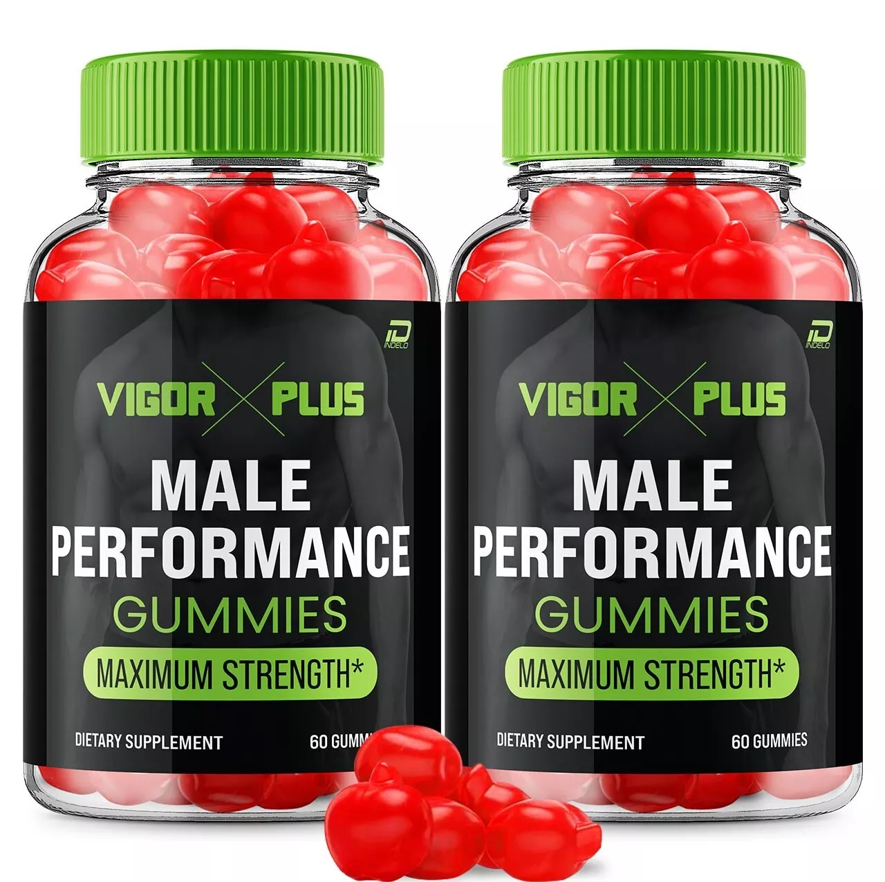 (2 Pack) Vigor Plus Gummies for Men-VigorPlus Maximum Performance, Daily Health