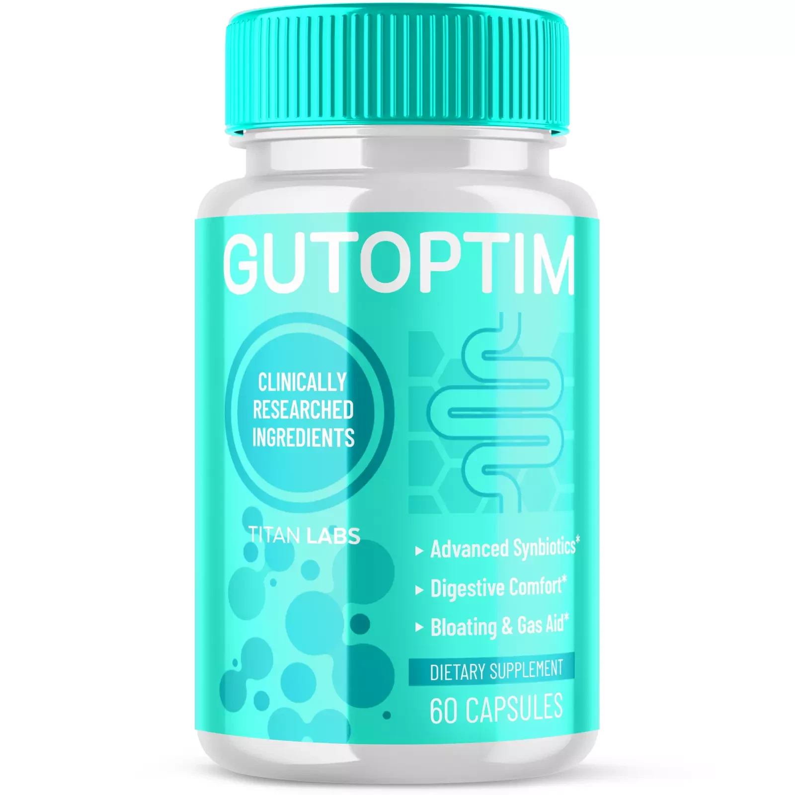 Gutoptim 프로바이오틱 장 건강 - Boosts Digestion, Relieves Bloating (1팩)