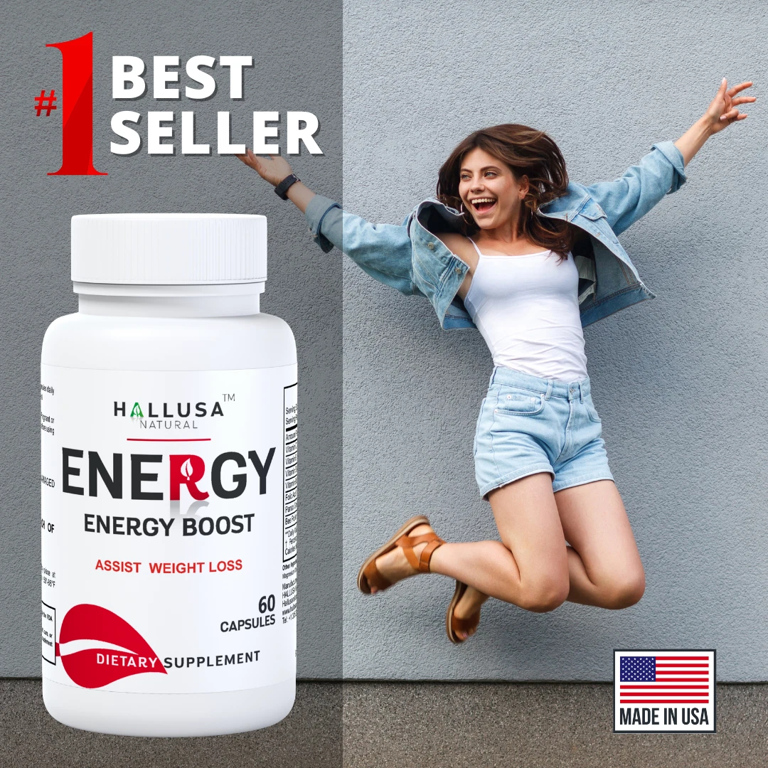 Energy - Energy Booster, Panax Ginseng, Energy Supplements, Folic Acid - 60 Cap