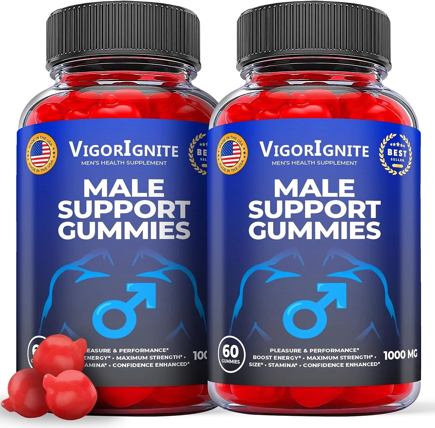 (2 Pack) - Vigorignite Gummies - Male Enhancement Support Multivitamin -120 Gums