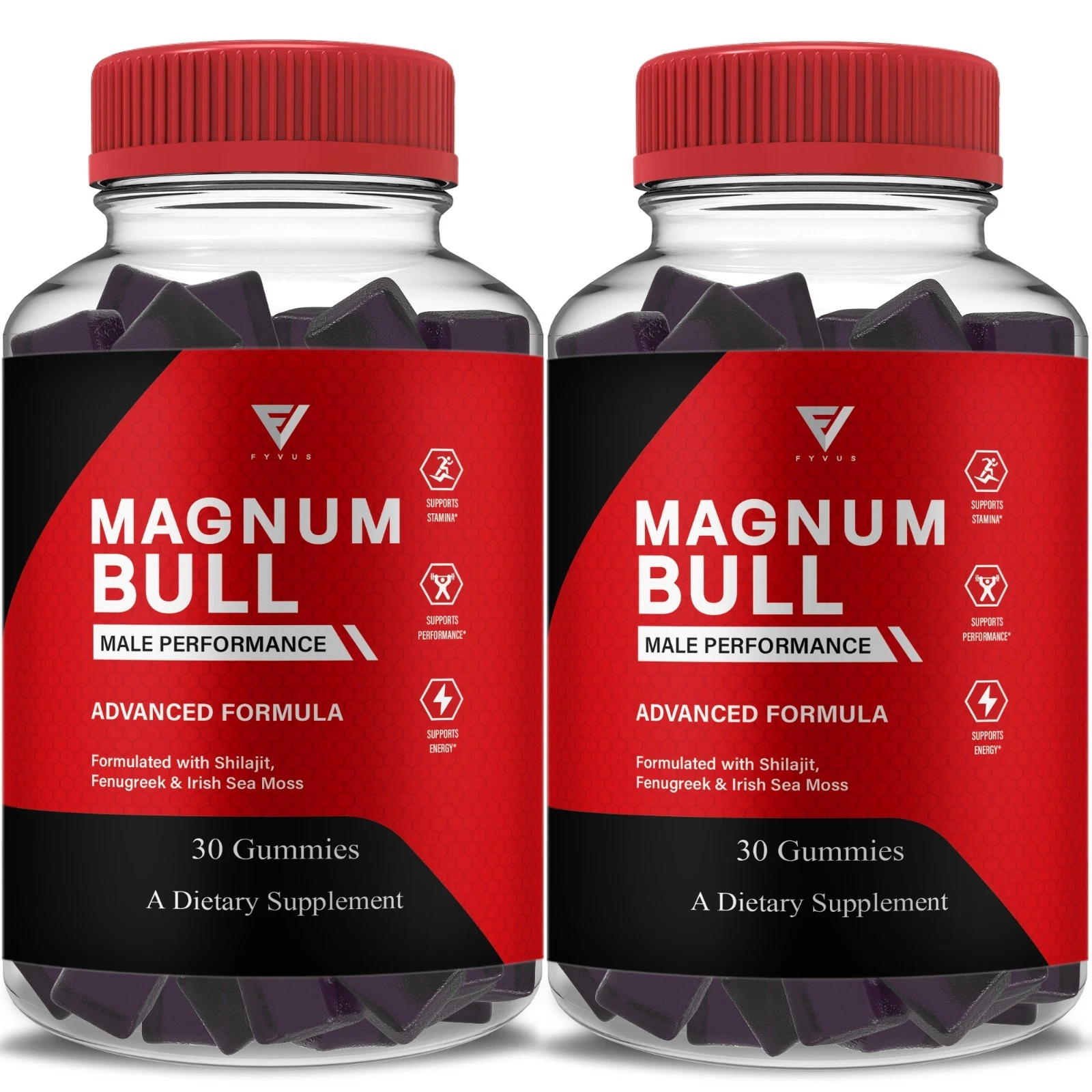(2 Pack) Magnum Bull Performance Gummies, MagnumBull Advanced (2 Month Supply)