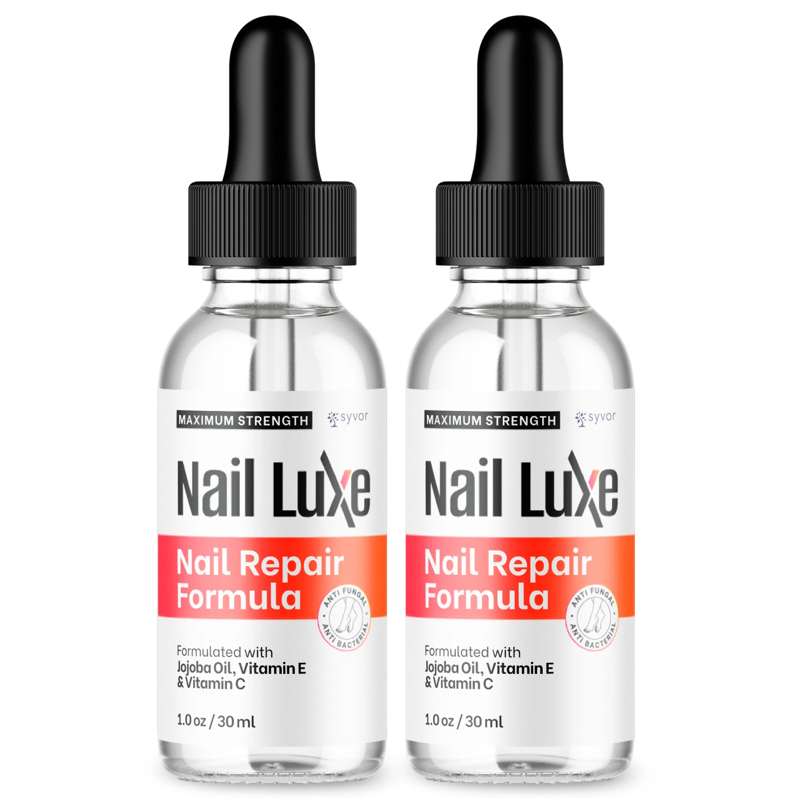 Nail Luxe Nail Repair Formula Drops Advanced Maximum Strength Formula (2 Pack)