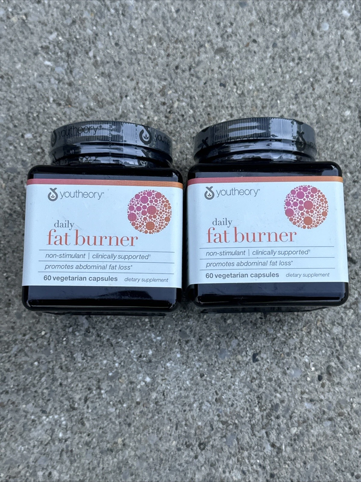 Youtheory Daily Fat Burner 60 Veg Caps - 06/25 FRESH - Lot Of 2