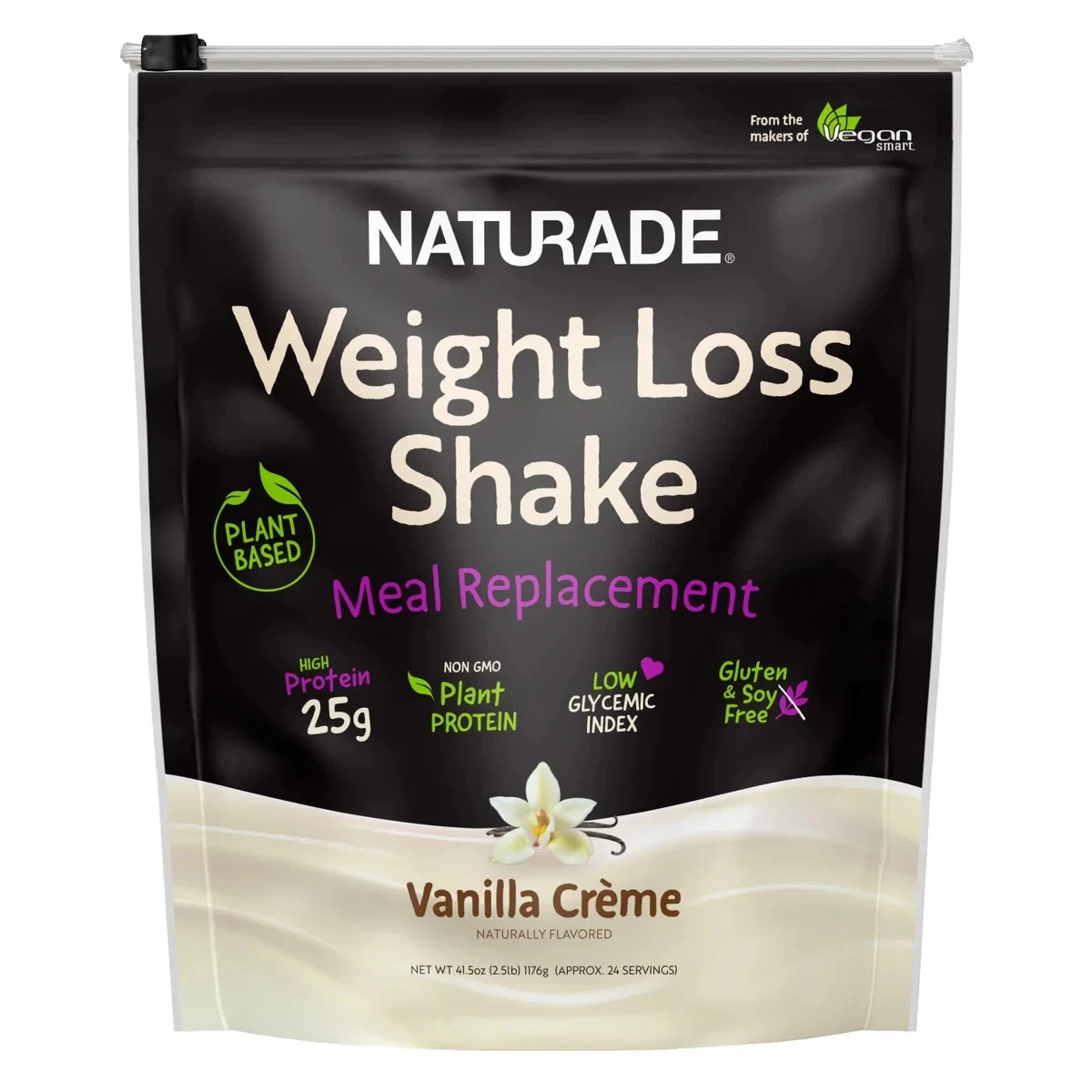 Naturade Weight Loss High Protein Shake 41.5 oz VANILLA CREME - CO/NY RESTRICTED