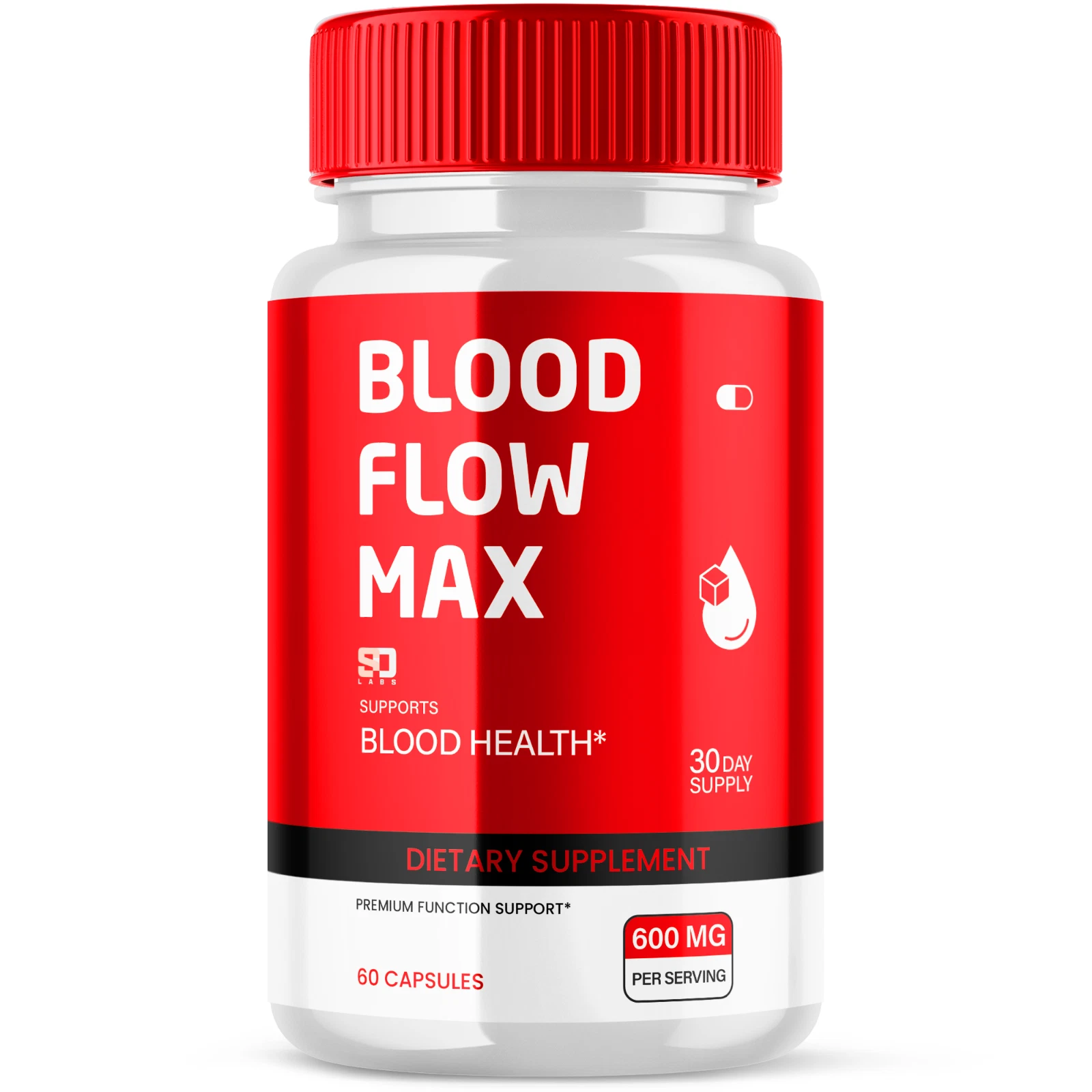 Blood Flow Max Supports Blood Health and Function Pills 60 Capsules (1 Pack)