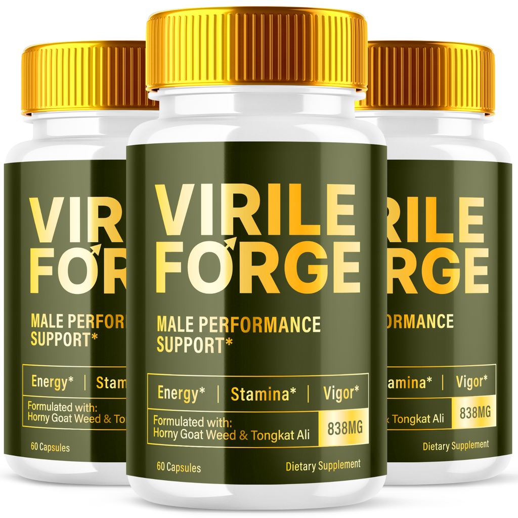 Virile Forge Advanced Supplement for Men with Natural Ingredients 180 Capsules