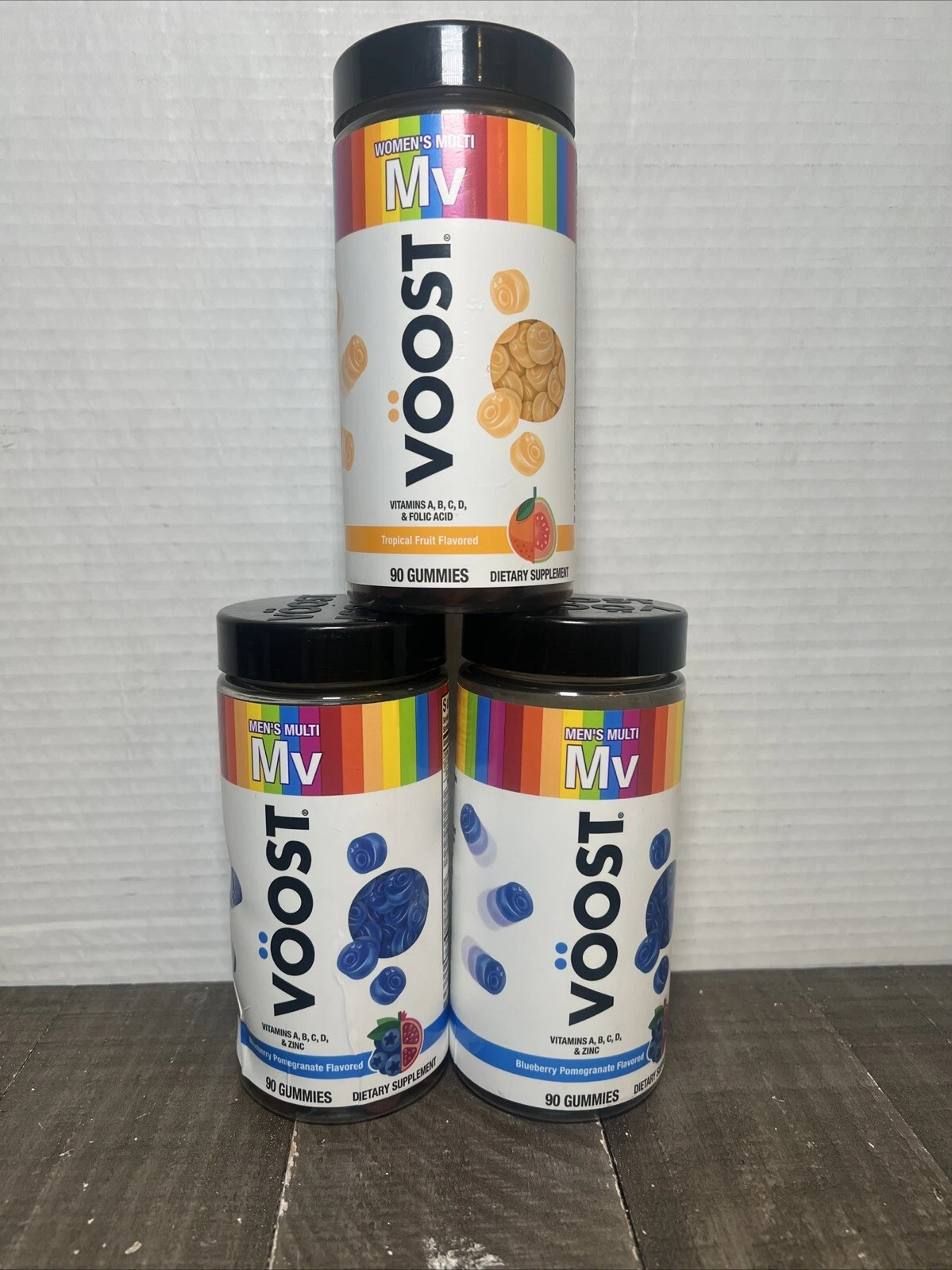 CLEARANCE 3 Lot Voost Women's And Men’s Multivitamin Flavored Gummies