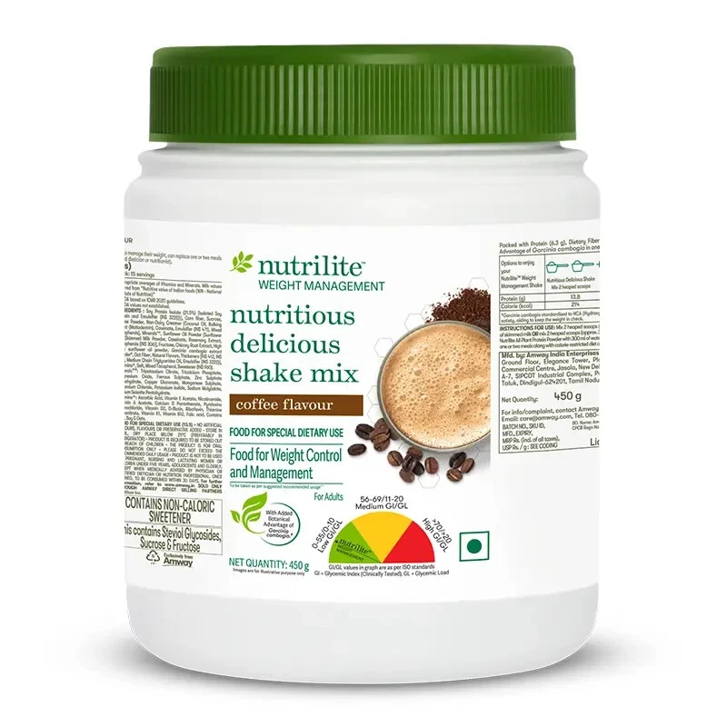Amway Nutrilite Weight Control Nutritious Delicious Shake Mix Coffee Flavor 450g