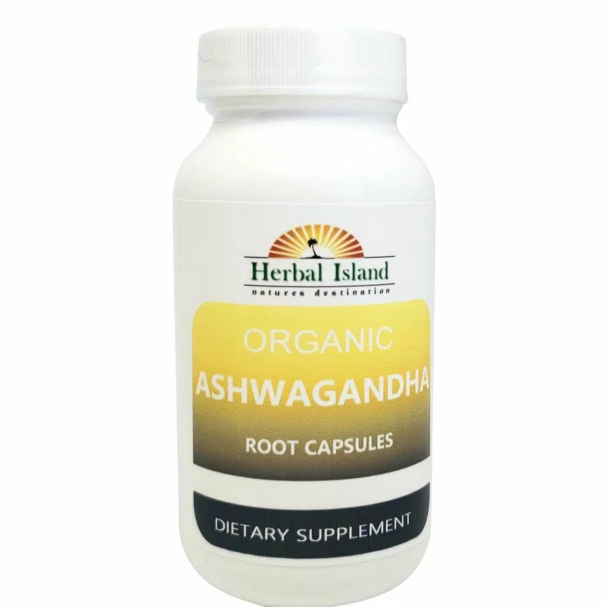 Organic Ashwagandha Root Powder Capsules 400mg (Withania Somnifera) Non GMO