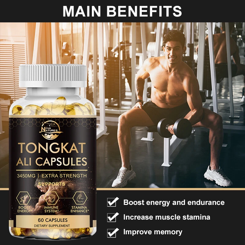 Male Enhancement Capsules Booster & Thicker Last Longer Stronger Bigger 60 Pills