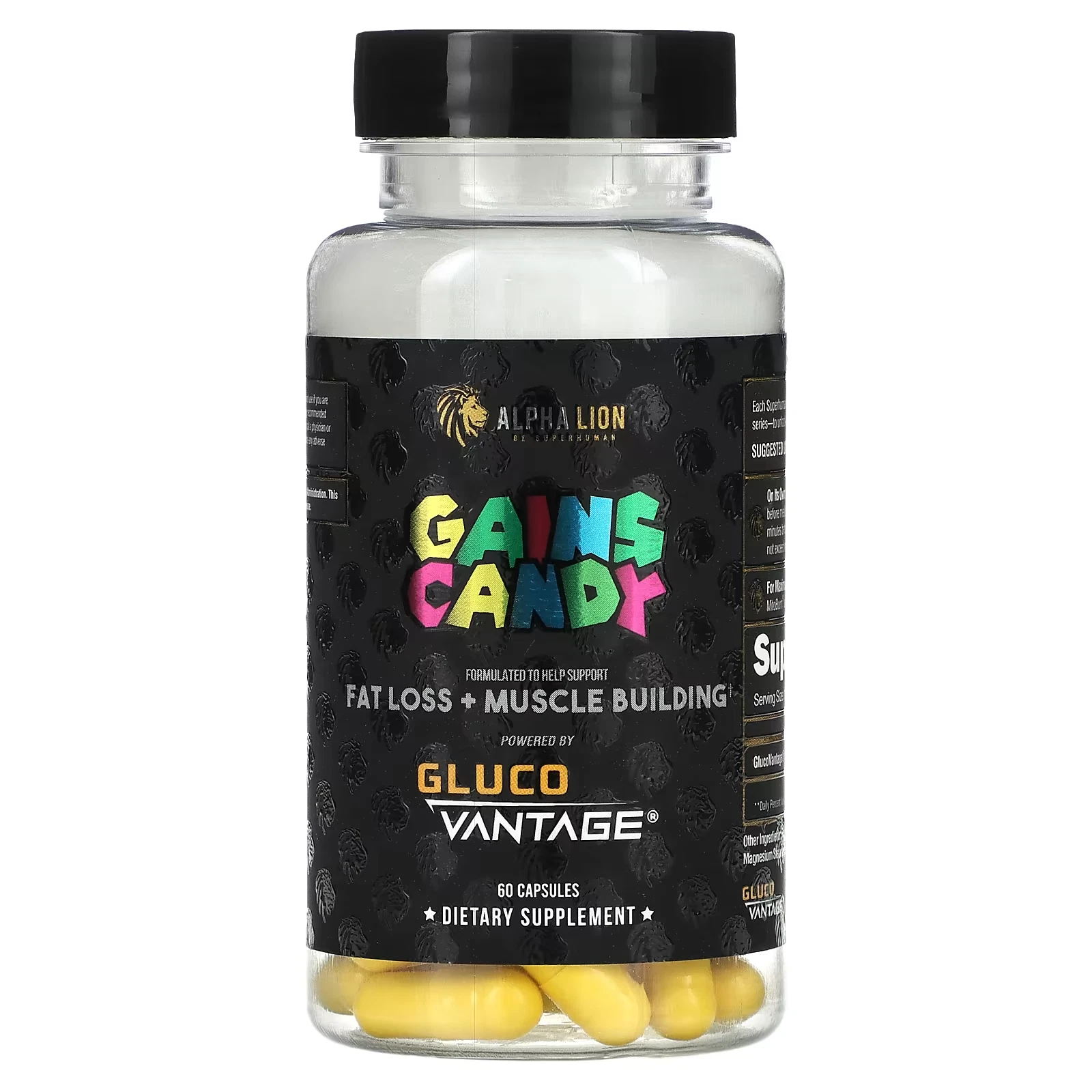 Gains Candy Caloriburn 60 Capsules by Alpha Lion