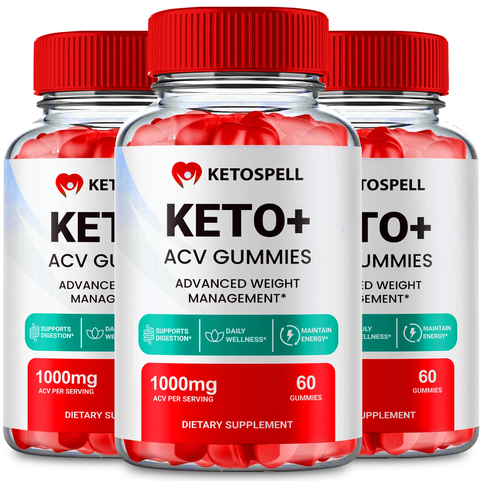 (3 Pack) Keto Spell ACV Gummies, Keto Spell ACV Weight Loss Gummy (180 Gummies)