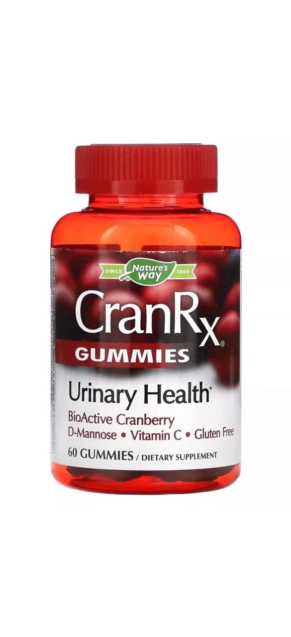 Nature's Way CranRx, Urinary Health, BioActive Cranberry, 60 Gummies 03/2026