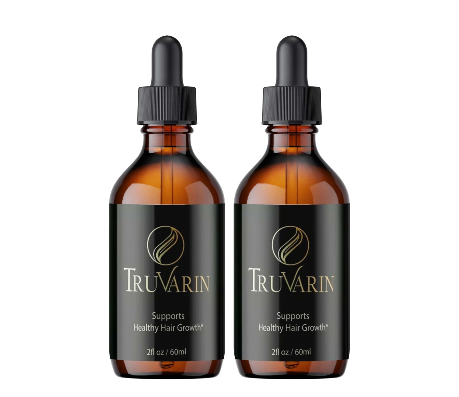 Truvarin Advanced Hair Growth Drops to Reduce Hair Loss and Thinning (2 Pack)