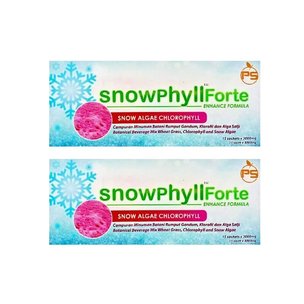 (Original) 2 Packs Phytoscience Snowphyll Forte Snow Algae Stevia Weight Loss