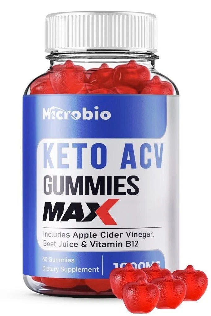 (1 Pack) Microbio MAX Keto Gummies, Micro Bio ACV Maxmium Weight Loss Gummies