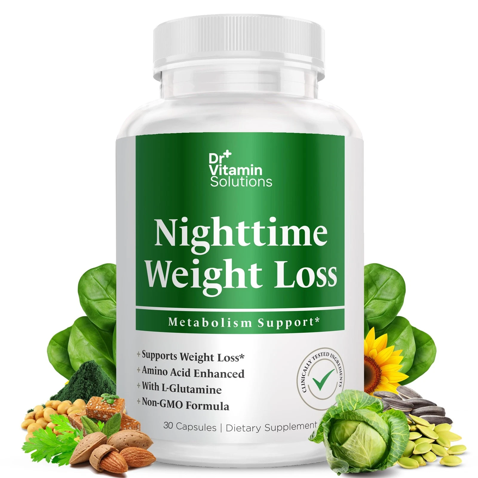 Nighttime Fat Burner Supplements - Appetite Suppressants for Weight Loss - Ni...