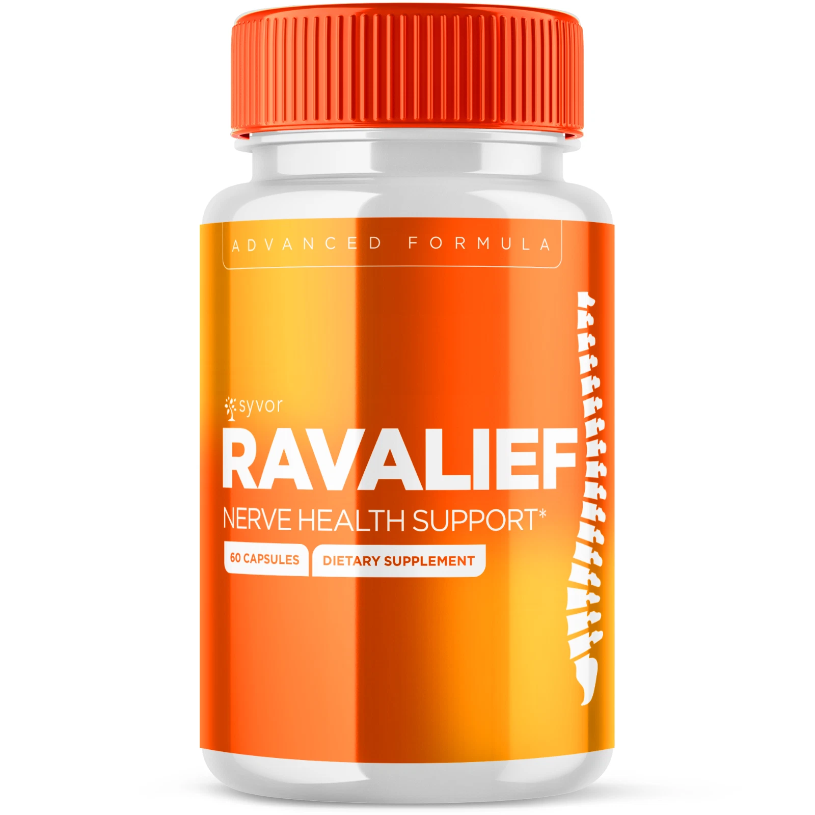 Ravalief Advanced Nerve Health Support Pills Natural Vitamin Supplement 60 Caps