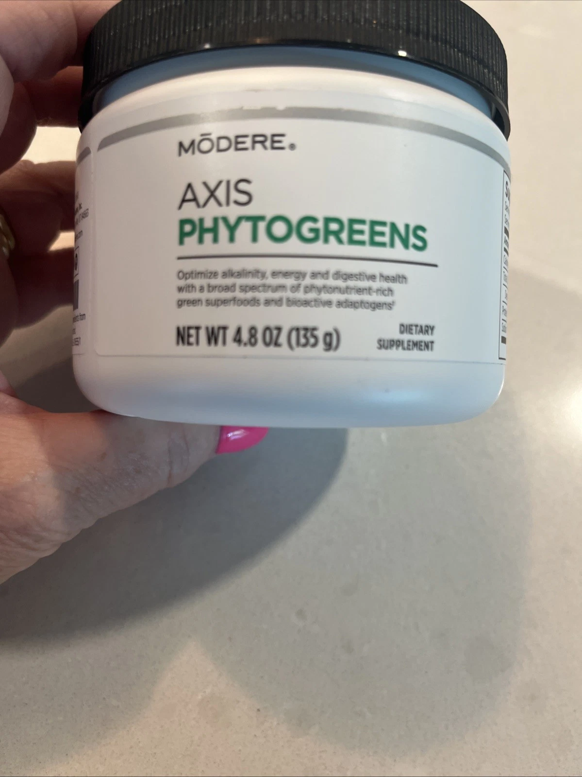 Modere Axis Phytogreens 4.8oz | Energy and Digestive Health | New And Sealed.