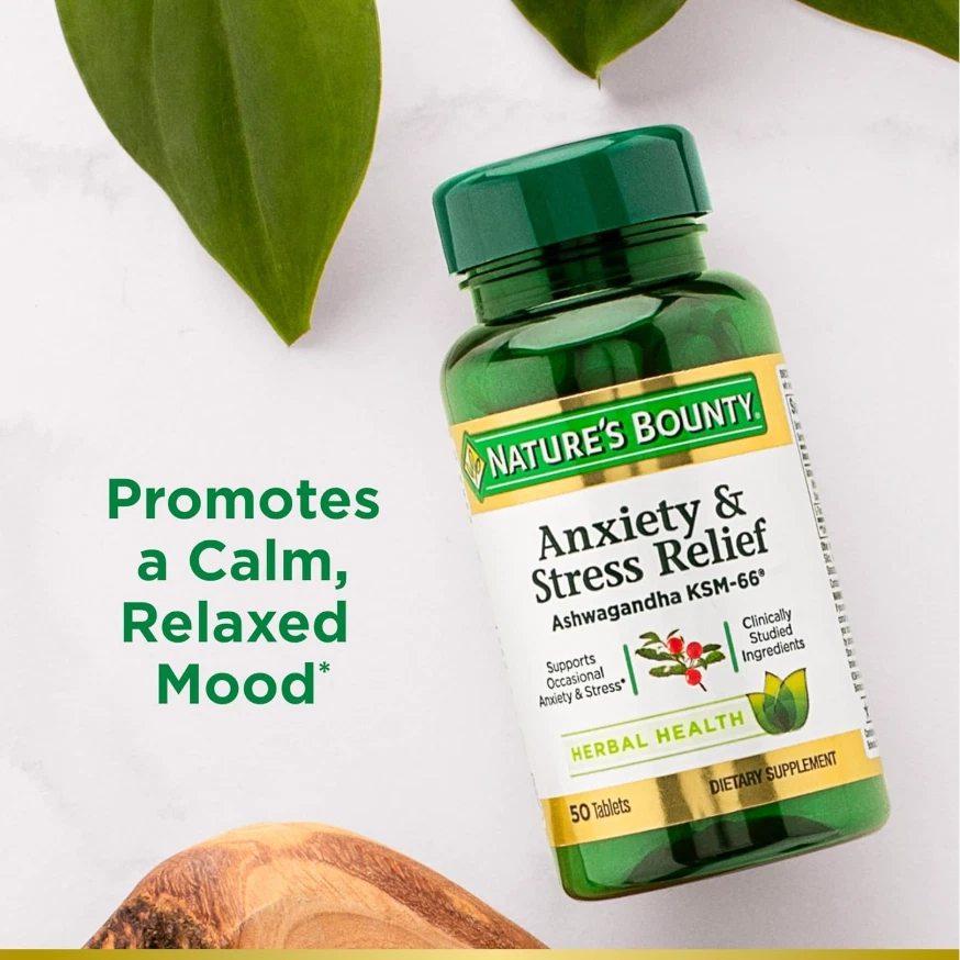 Pastillas Para La Ansiedad Calmante Para Los Nervios, Adaptógenos - Antiestrés