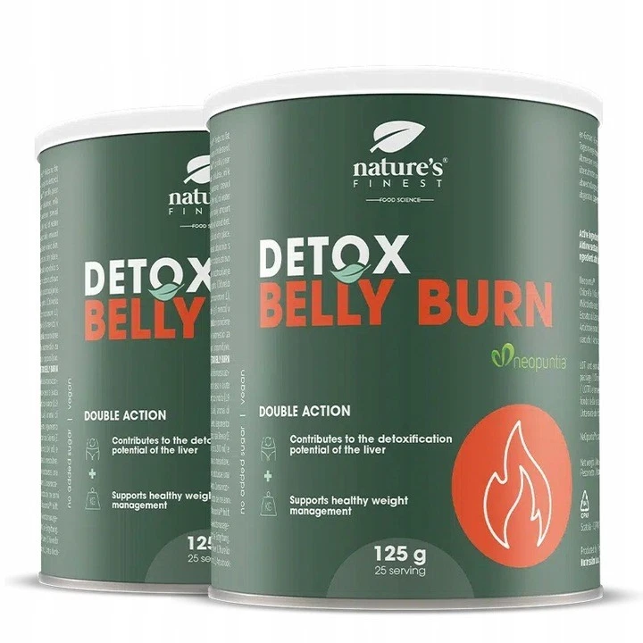 Belly Burn FAT BURNING DETOX CLEANER 2in1 OPUNTIA Artichoke 125g Powder