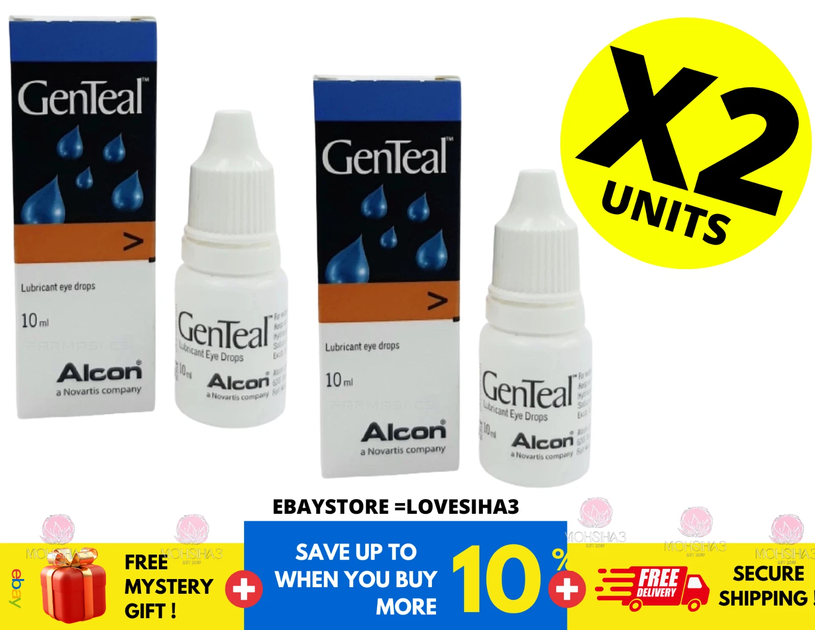 Alcon Genteal Lubricant Eye Drop 10ml ( X 2 )