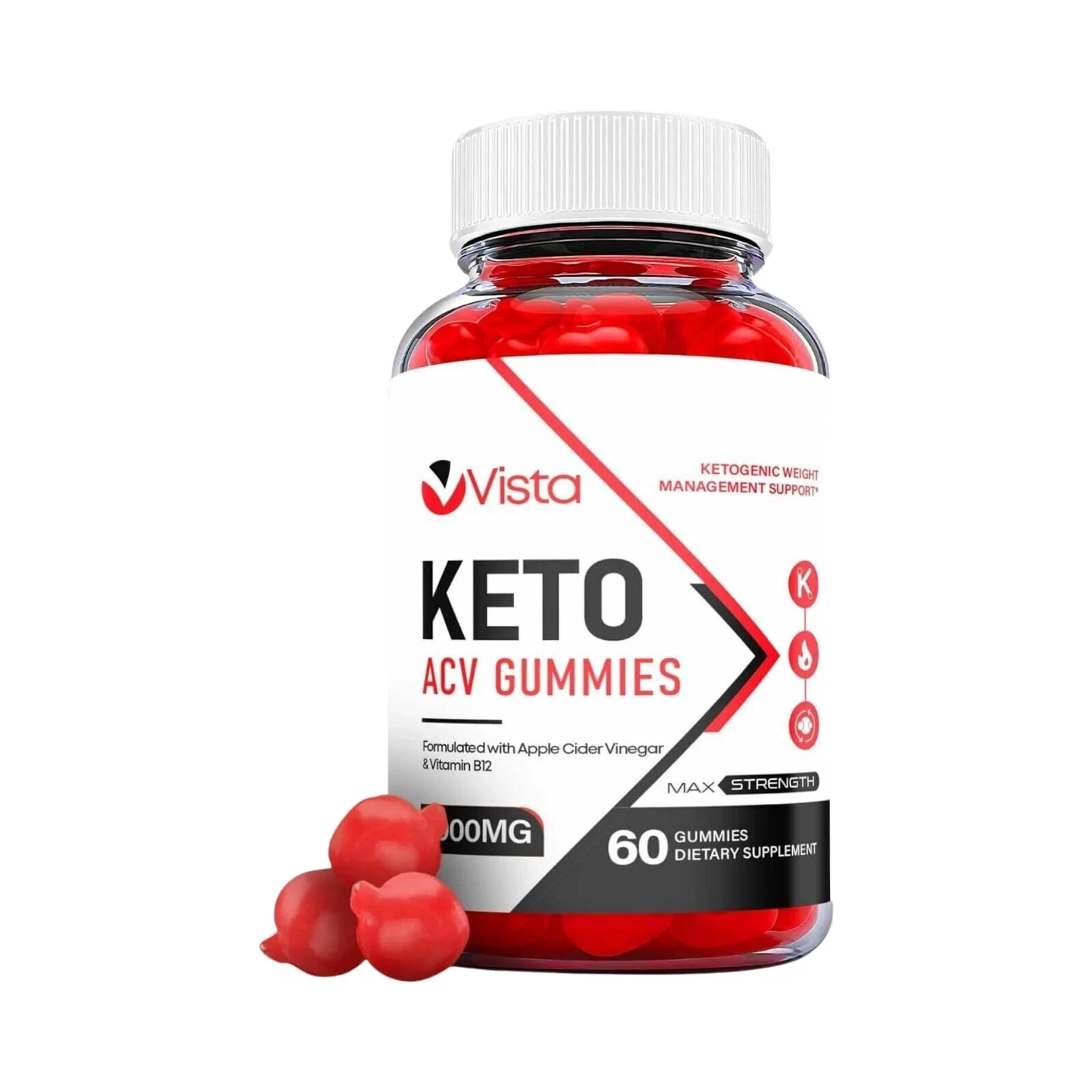 Vista Keto Gummies - Vista Keto ACV Gummies For Weight Loss - 60 Gummies