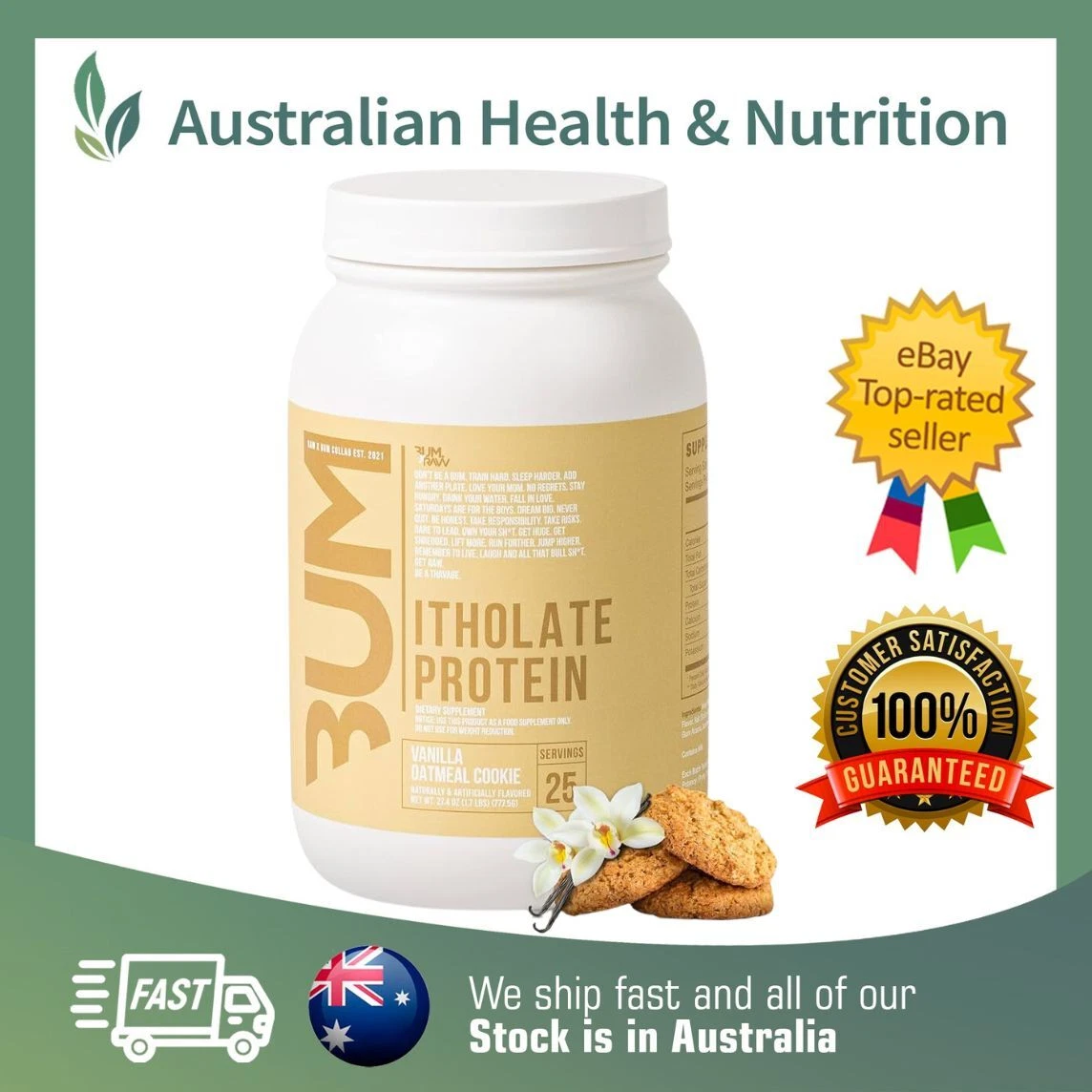 RAW NUTRITION CBUM ITHOLATE PROTEIN + FREE SAME DAY SHIPPING