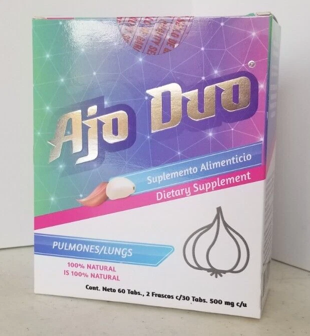 AJO DUO PULMONES (60 TABS.) ASMA BRONQUITIS SINUSITIS SAME DAY FREE SHIPPING!!