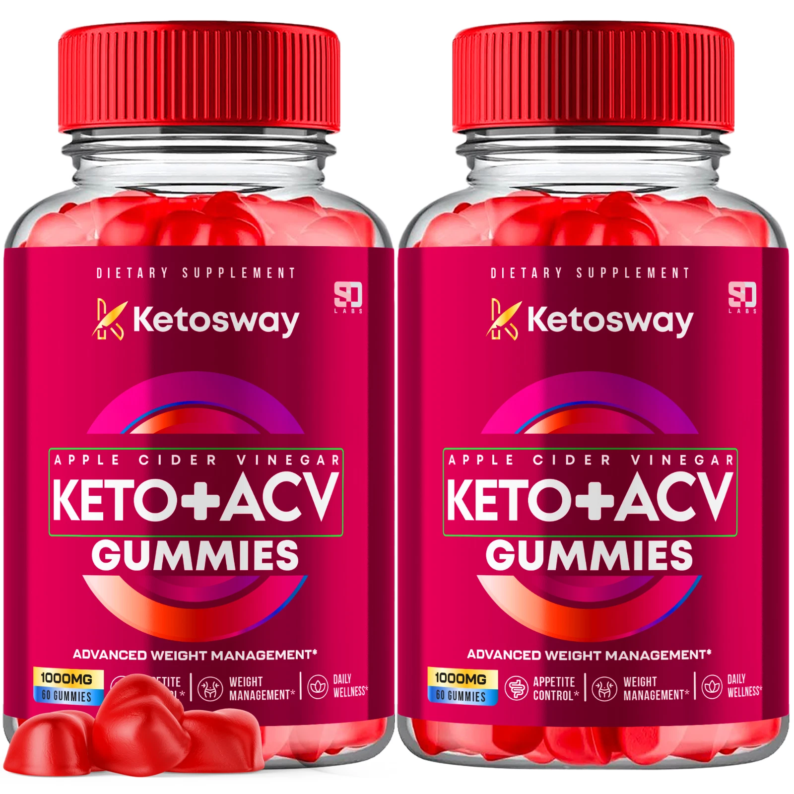 (2 Pack) Ketosway Keto, Keto Sway Keto ACV Weight Loss Gummies (120 Gummies)